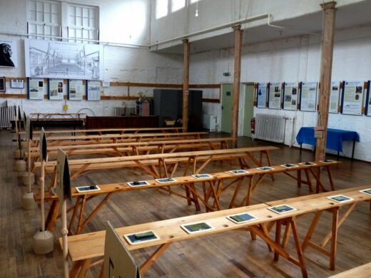 Lancasterian schoolroom at the British Schools Museum in Hitchin
