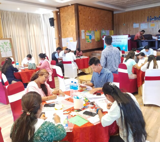 Teachers undertake child-focused education training run by Child Rescue Nepal